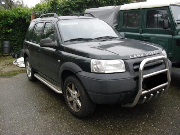 freelander 1 L314 stationwagon 1800 cc benzine , handgeschakeld kleur epson greenmet grijs leren stoelen bouwjaar 2002